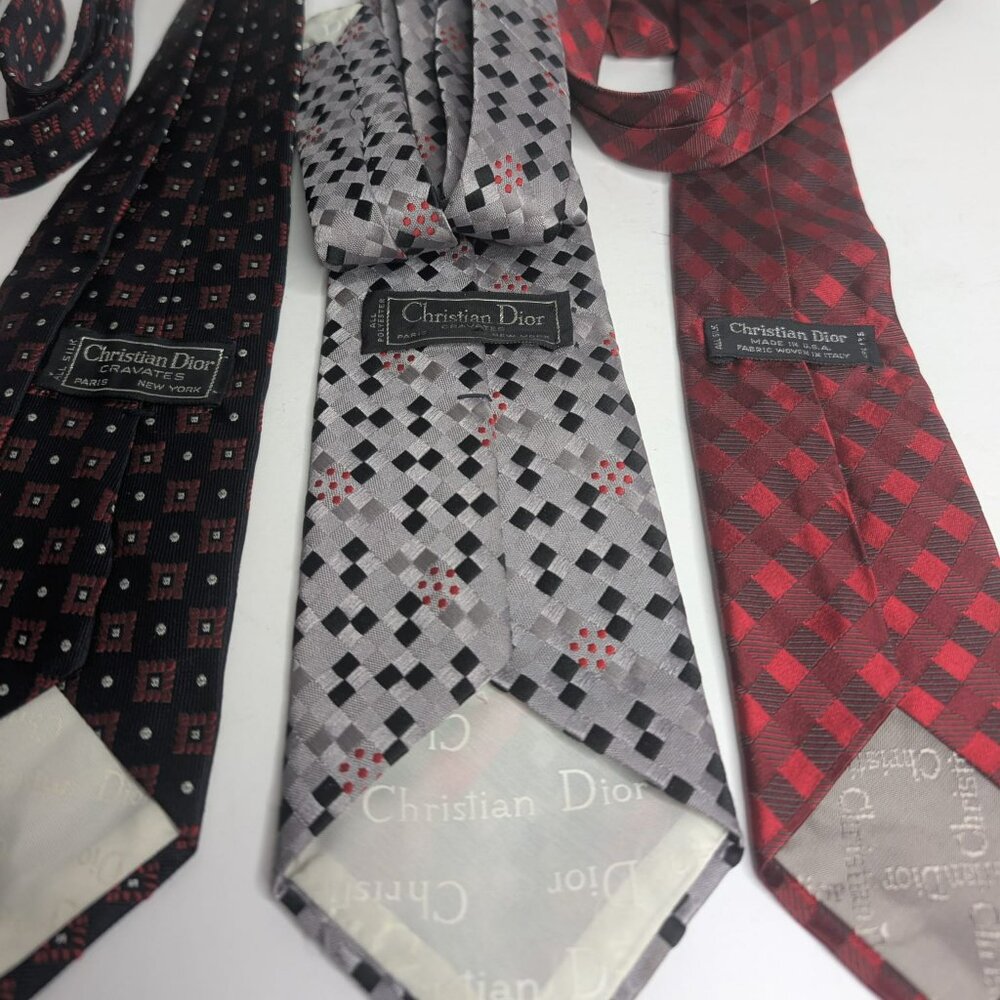 x3 Dior Silk Ties